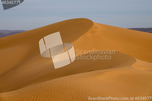 Image of Big sand dune in Sahara desert