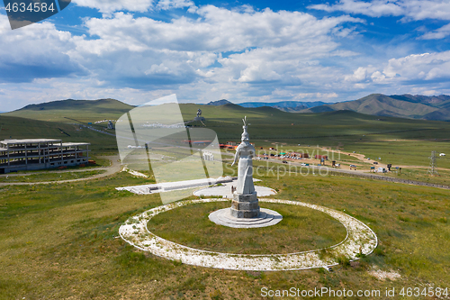 Image of Statue of Mother and Genghis Khan