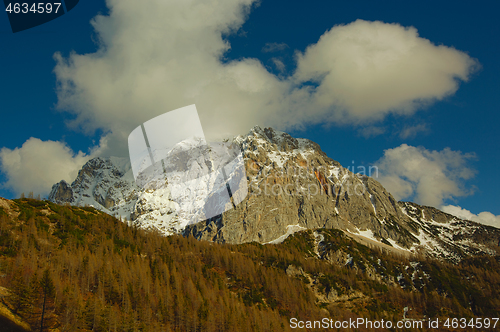 Image of mountains in Triglav national park Slovenia