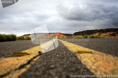 Image of Close up on a road in Snow Canyon Park
