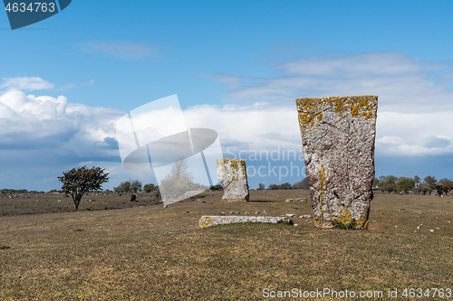 Image of Ancient standing stones from the iron age