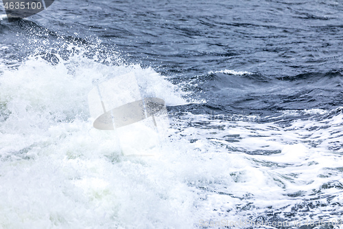 Image of stormy ocean scenery background