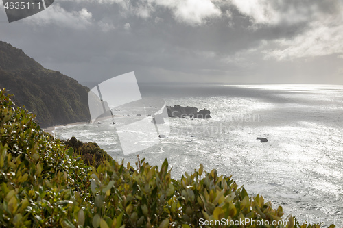 Image of rough coast at New Zealand south