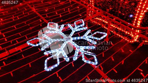 Image of Beautiful bright christmas decoration