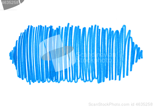 Image of Abstract bright blue touches texture on white