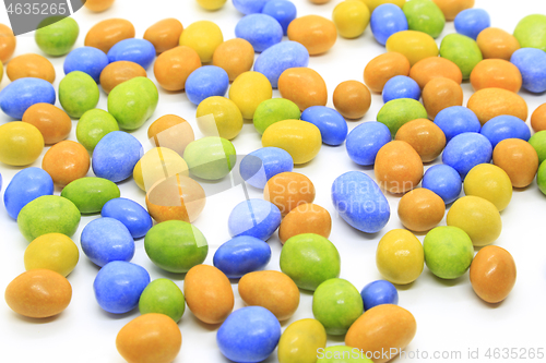 Image of Multicolored glazed chocolate candies 