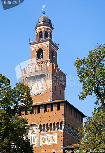 Image of Sforza Castle tower, Milan