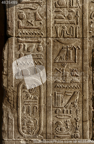 Image of ancient egypt hieroglyphics on wall