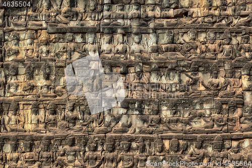 Image of Ancient Khmer carved on stone background