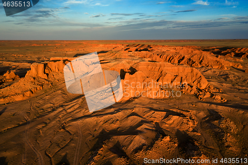 Image of Bayanzag flaming cliffs in Mongolia