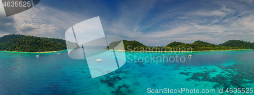 Image of Beach corals and sea on tropical islands