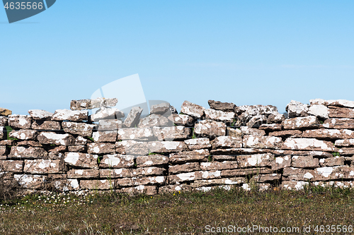 Image of Weathered traditional dry stone wall