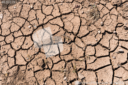 Image of Dry broken soil on the ground