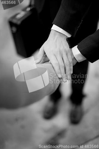 Image of business hands 
