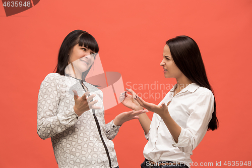 Image of A portrait of a happy mother and daughter