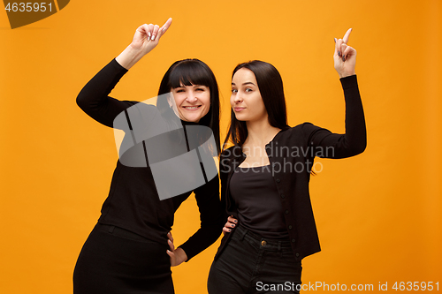 Image of A portrait of a happy mother and daughter