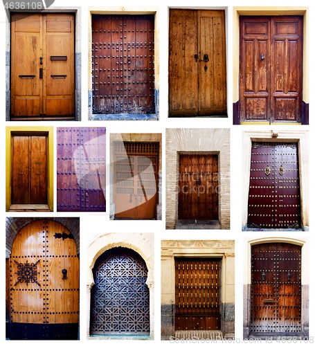 Image of Collection of Spanish Wooden Doors