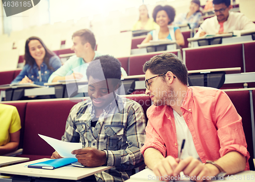 Image of group of international students in lecture hall