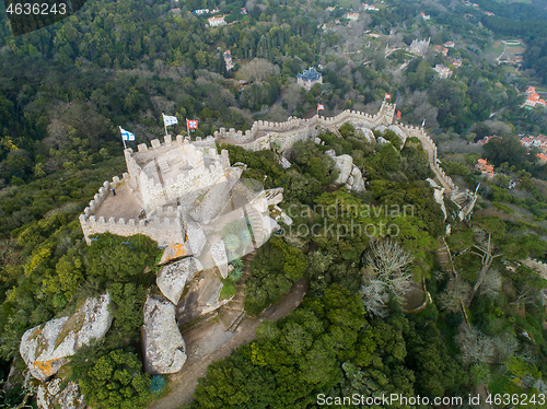 Image of Moorish Castle in Sintra Portugal