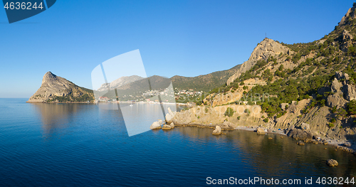 Image of Rocks and sea landscape in Crimea