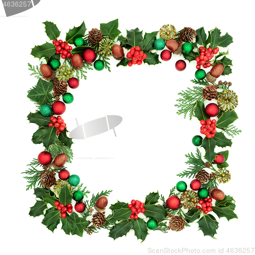 Image of Square Christmas Wreath Decoration