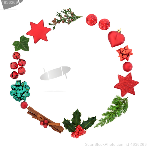 Image of Decorative Abstract Christmas Wreath