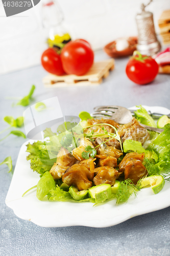 Image of salad with rapana