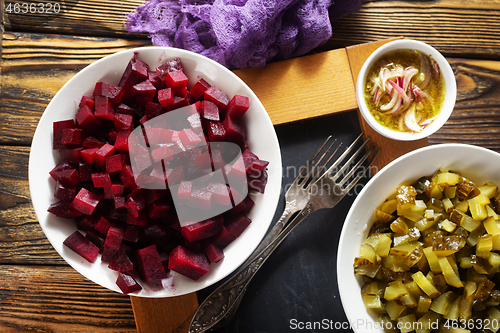 Image of ingredients for salad