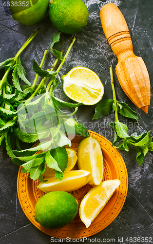 Image of ingredients for mojito