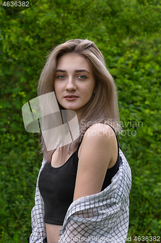 Image of Portrait of young beautiful girl