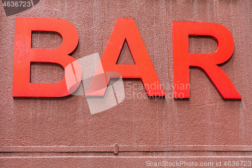 Image of Red Bar Sign