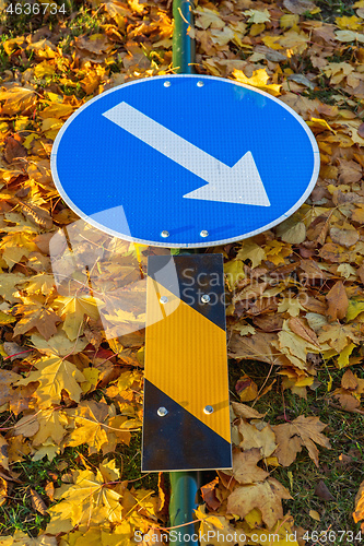 Image of Direction Arrow Sign Down