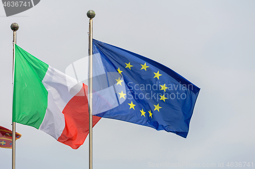 Image of Flags Italy EU