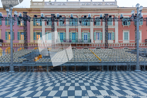 Image of Place Massena Stands Nice