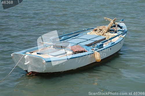 Image of a fisherboat in Greece