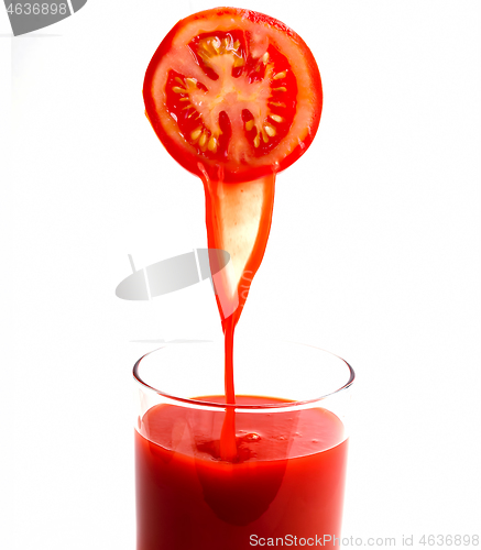 Image of Juice And Tomato Means Refreshing Refreshment And Refreshments 