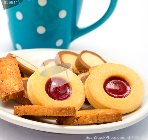 Image of Relaxing Coffee Cookies Shows Brew Cracker And Break 