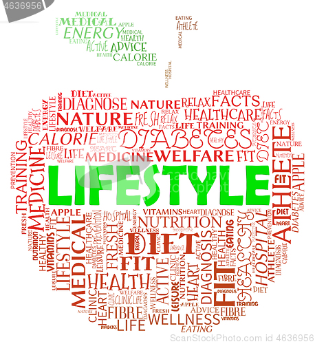 Image of Lifestyle Apple Shows Life Choice And Living