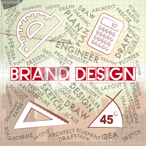 Image of Brand Design Shows Branding Concept And Logo