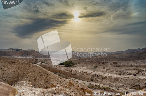 Image of Travel in Israel negev desert landscape