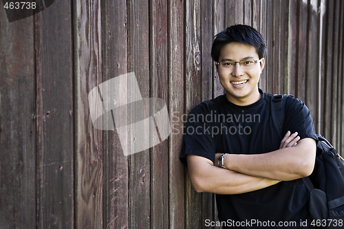 Image of Happy asian student