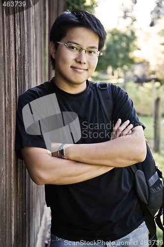 Image of Happy asian student