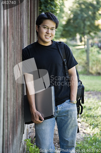 Image of Happy asian student