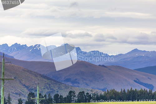 Image of mountain view in New Zealand