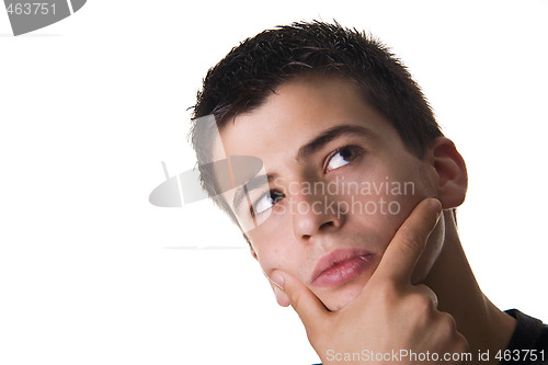 Image of Pensive Young Man