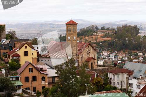 Image of central Antananarivo, Tana, capital of Madagascar