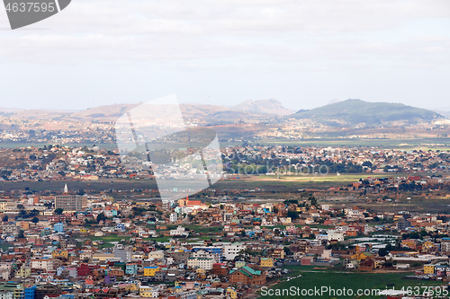 Image of central Antananarivo cityscape, Tana, capital of Madagascar