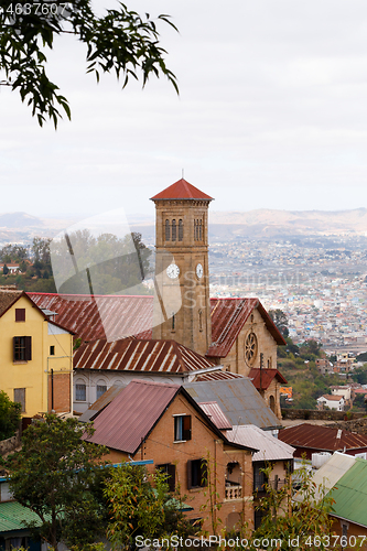 Image of central Antananarivo, Tana, capital of Madagascar