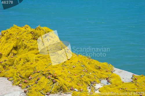 Image of A net drying in the sun