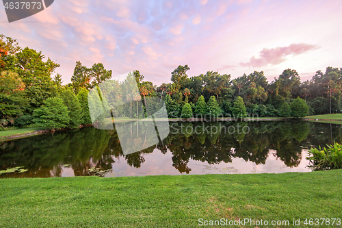 Image of Lake Reflections at Sunset